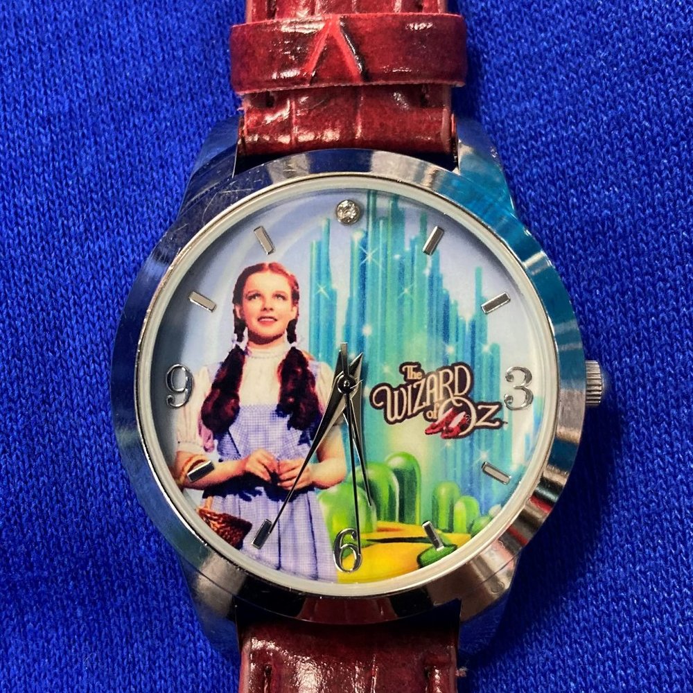 Vintage Wizard of Oz Judy Garland Dorothy Quartz Watch Emerald City Collectible